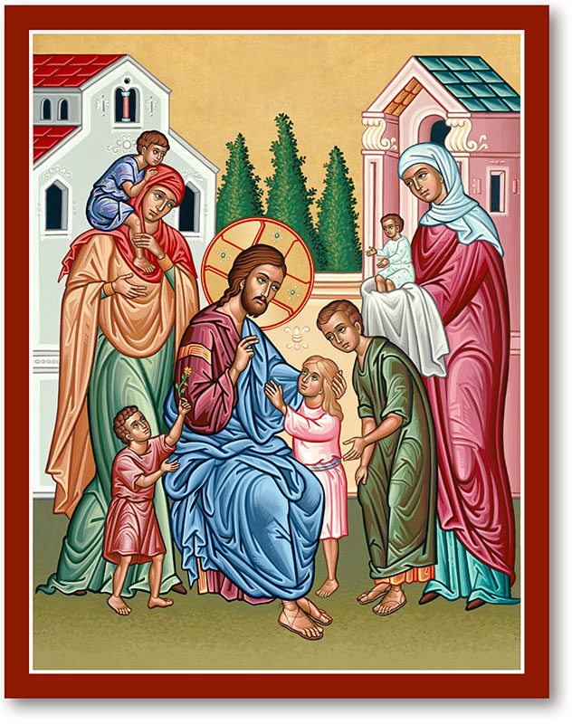 blessing the children